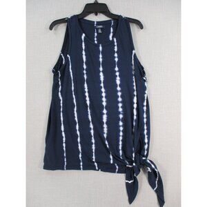 Chaps Womens Tie-Dye Side Tie Tank Top Women Size L/G‎